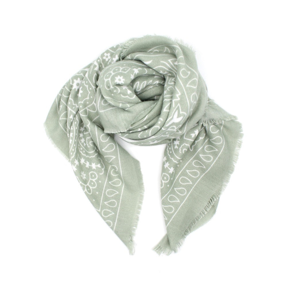 SJAL PAISLEY PRINT RAW EDGE GREEN_107552.jpg