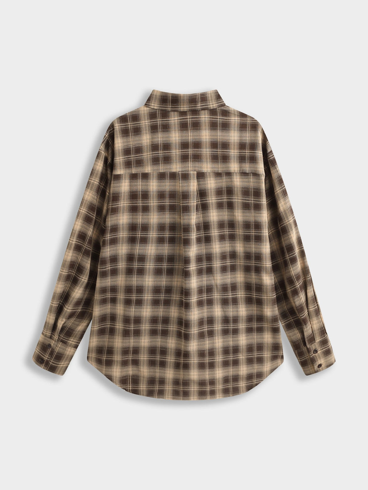 SKJORTA CHECK PLAID KHAKI_113745.jpg