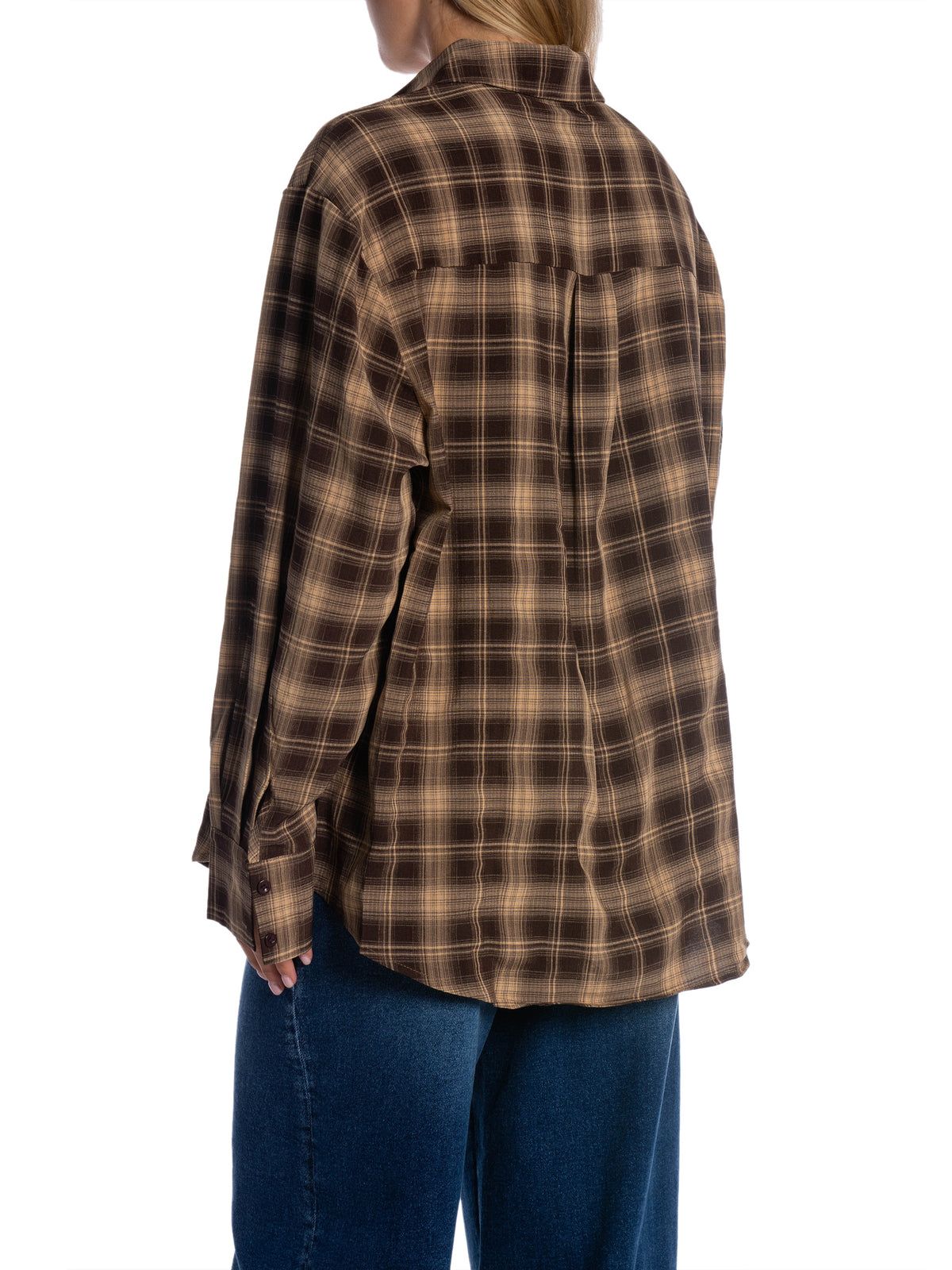 SKJORTA CHECK PLAID KHAKI_114251.jpg