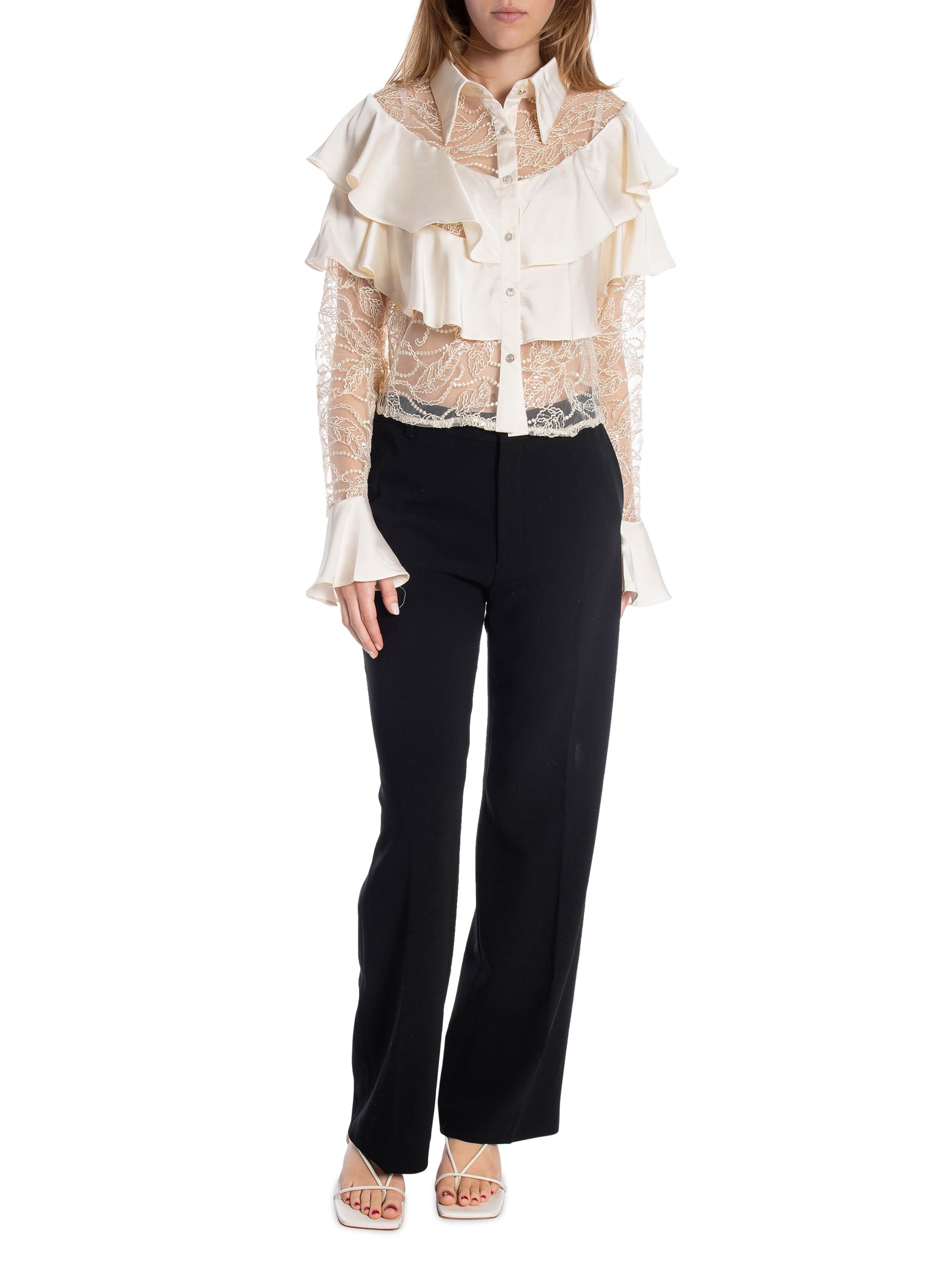 SKJORTA ELEGANT RUFFLED LACE BEIGE_102469.jpg