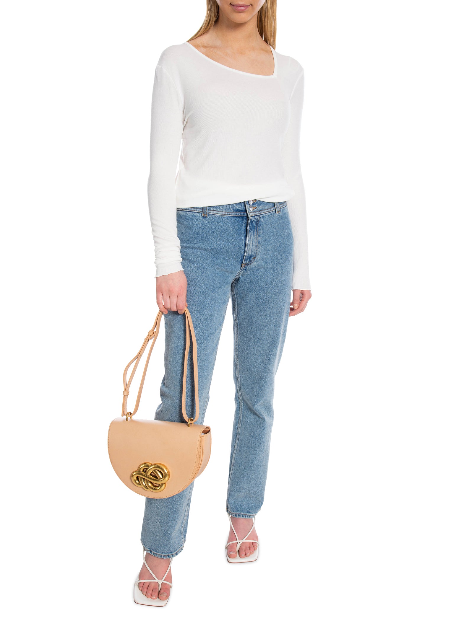 SOFT REBELS TOPP FENJA ASYMMETRICAL SNOW WHITE_86153.jpg