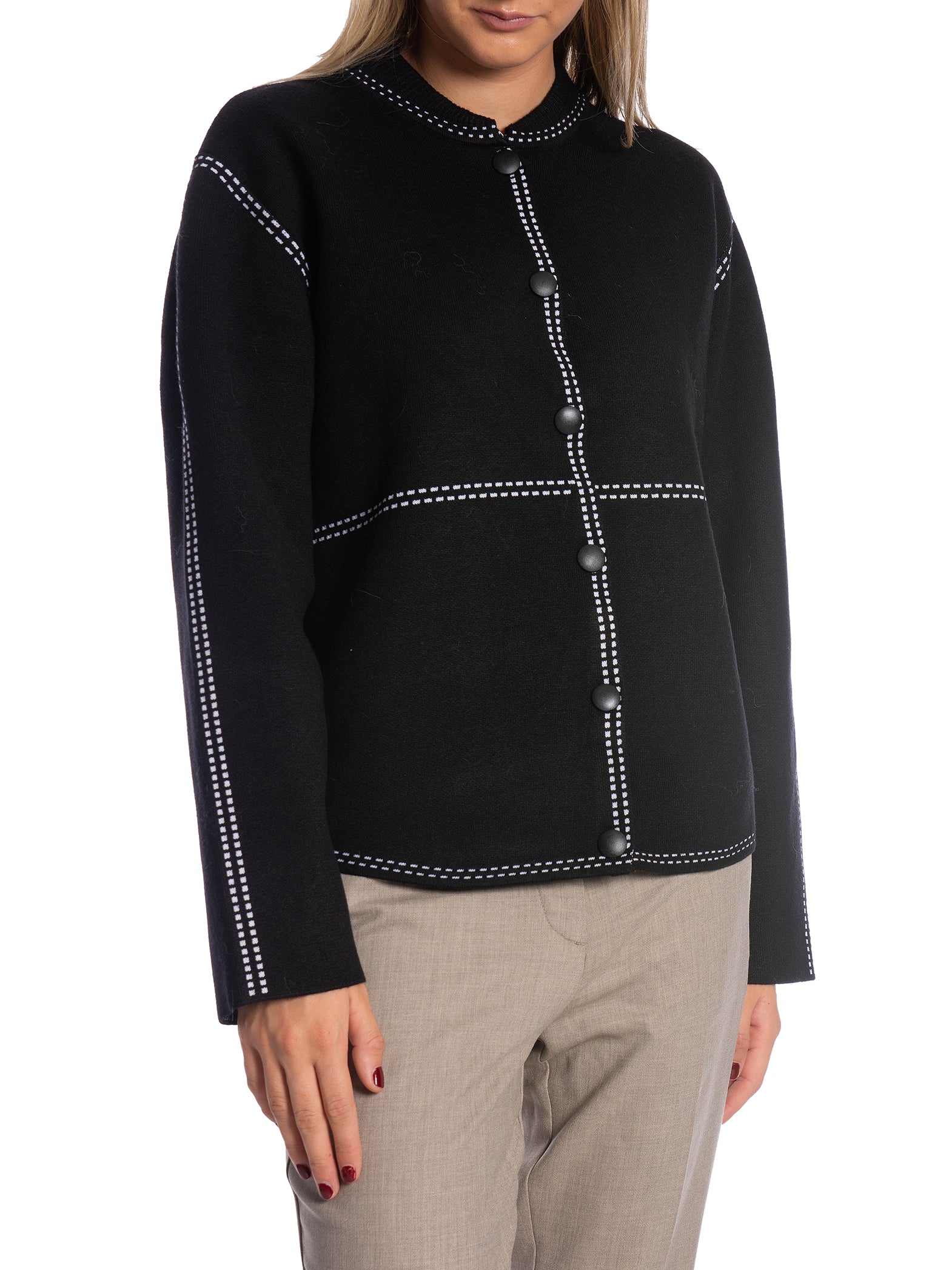 Y.A.S KOFTA YASJENA LS KNIT BLACK/STAR WHITE_92844.jpg