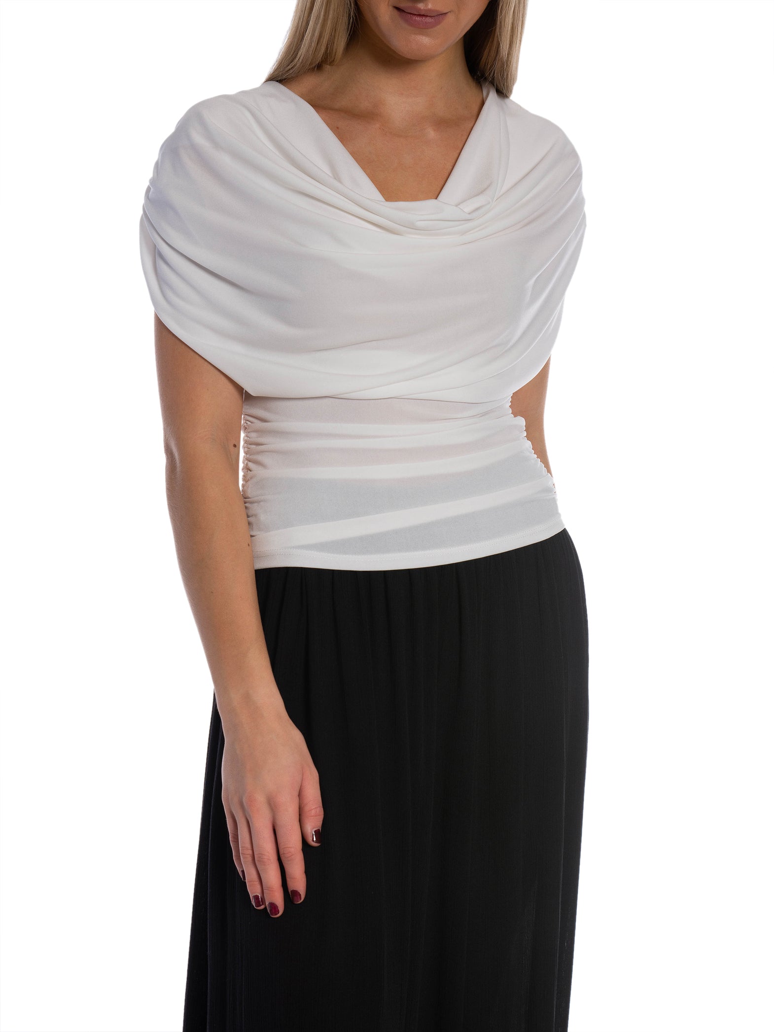 TOPP DRAPED WITH COWL NECK WHITE_109381.jpg