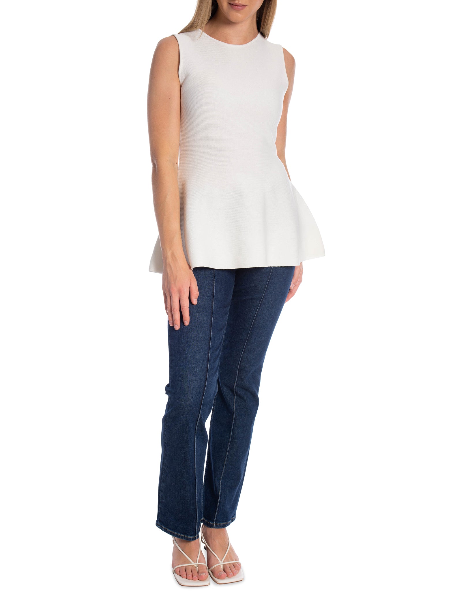 TOPP MINIMALIST RIBBED FLARED WHITE_111409.jpg