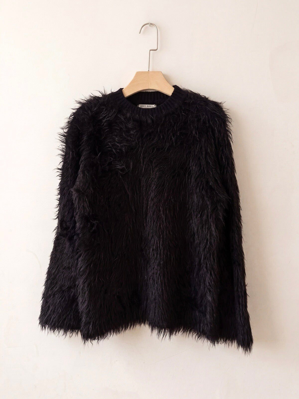 TRÖJA FLUFFY HAIRY NOIR_114693.jpg