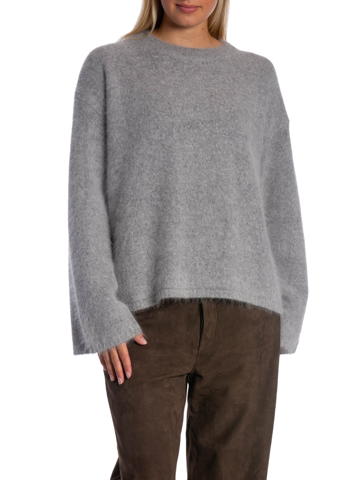 TRÖJA OVERSIZED FUZZY CLASSIC LIGHT GRAY_113496.jpg