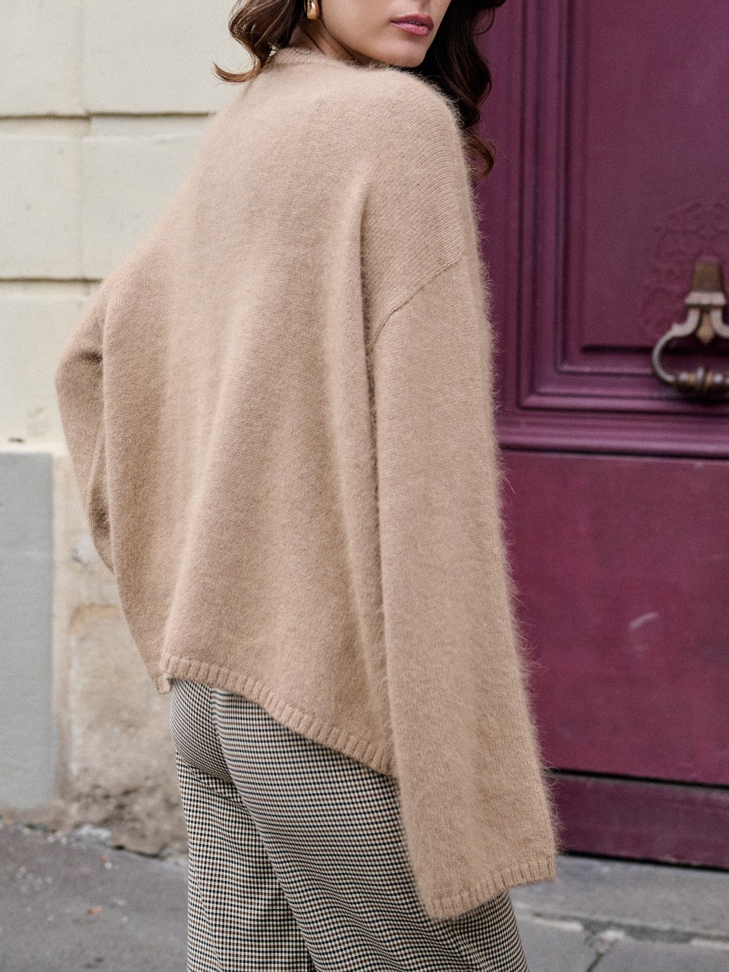 TRÖJA OVERSIZED FUZZY CLASSIC TAUPE_114467.jpg