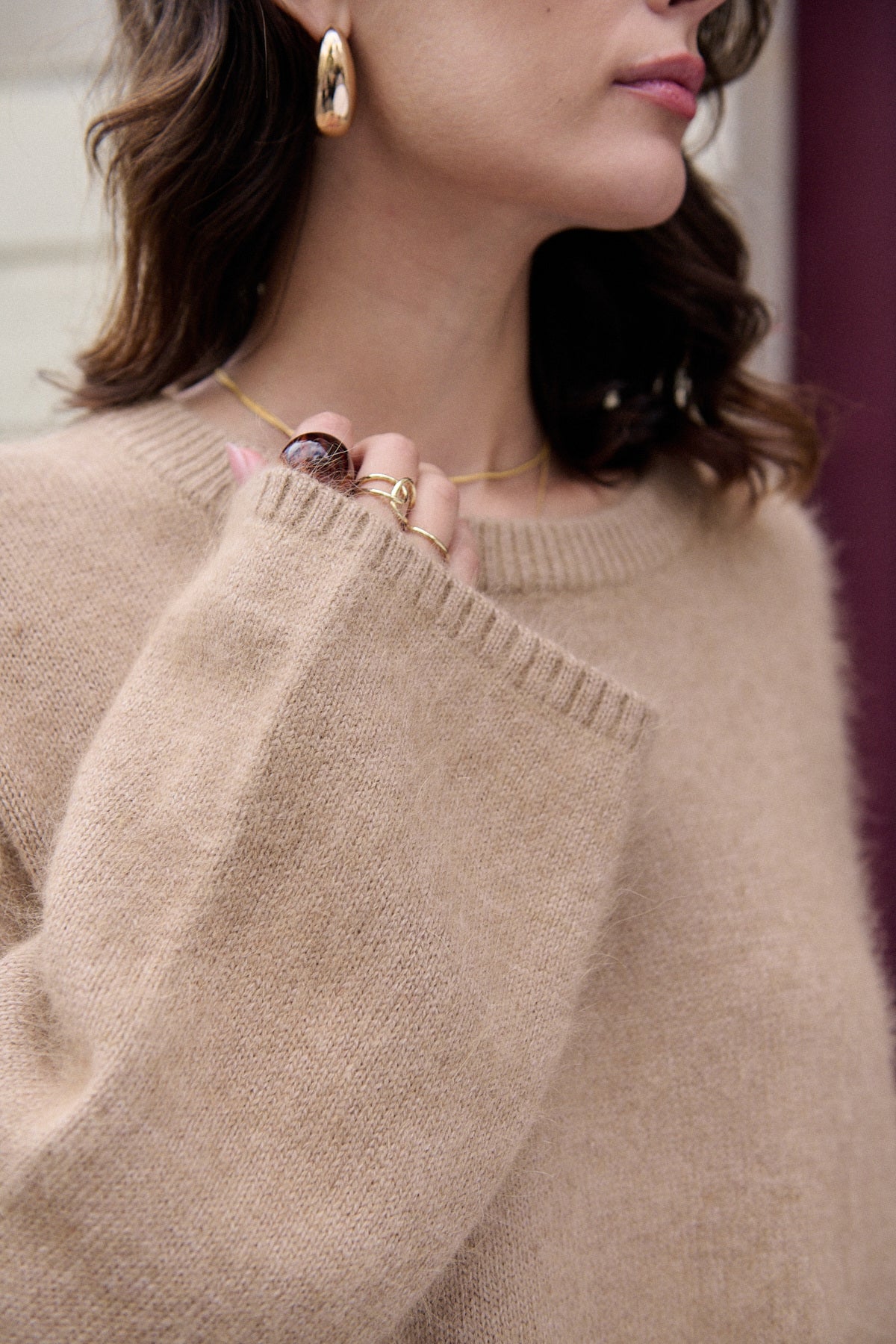 TRÖJA OVERSIZED FUZZY CLASSIC TAUPE_114468.jpg