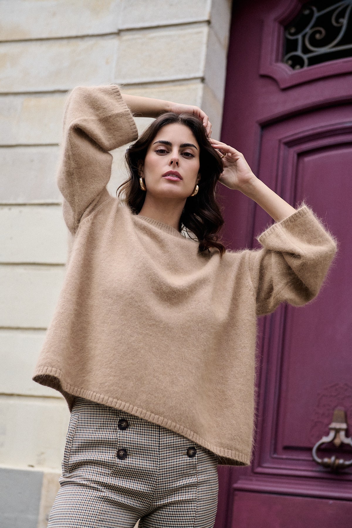 TRÖJA OVERSIZED FUZZY CLASSIC TAUPE_114469.jpg