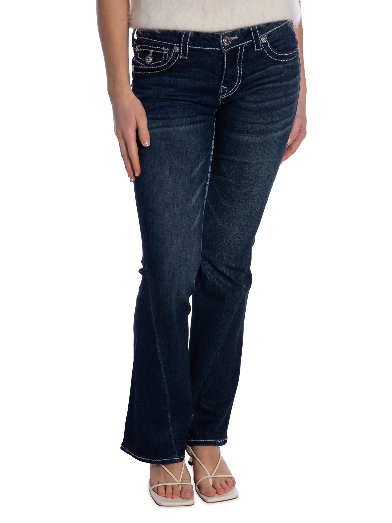 TRUE RELIGION JEANS -SELECTED BY TILDA TÖRNQVIST - JOEY FLARE BIG T FLAP STONE FOX_108659.jpg