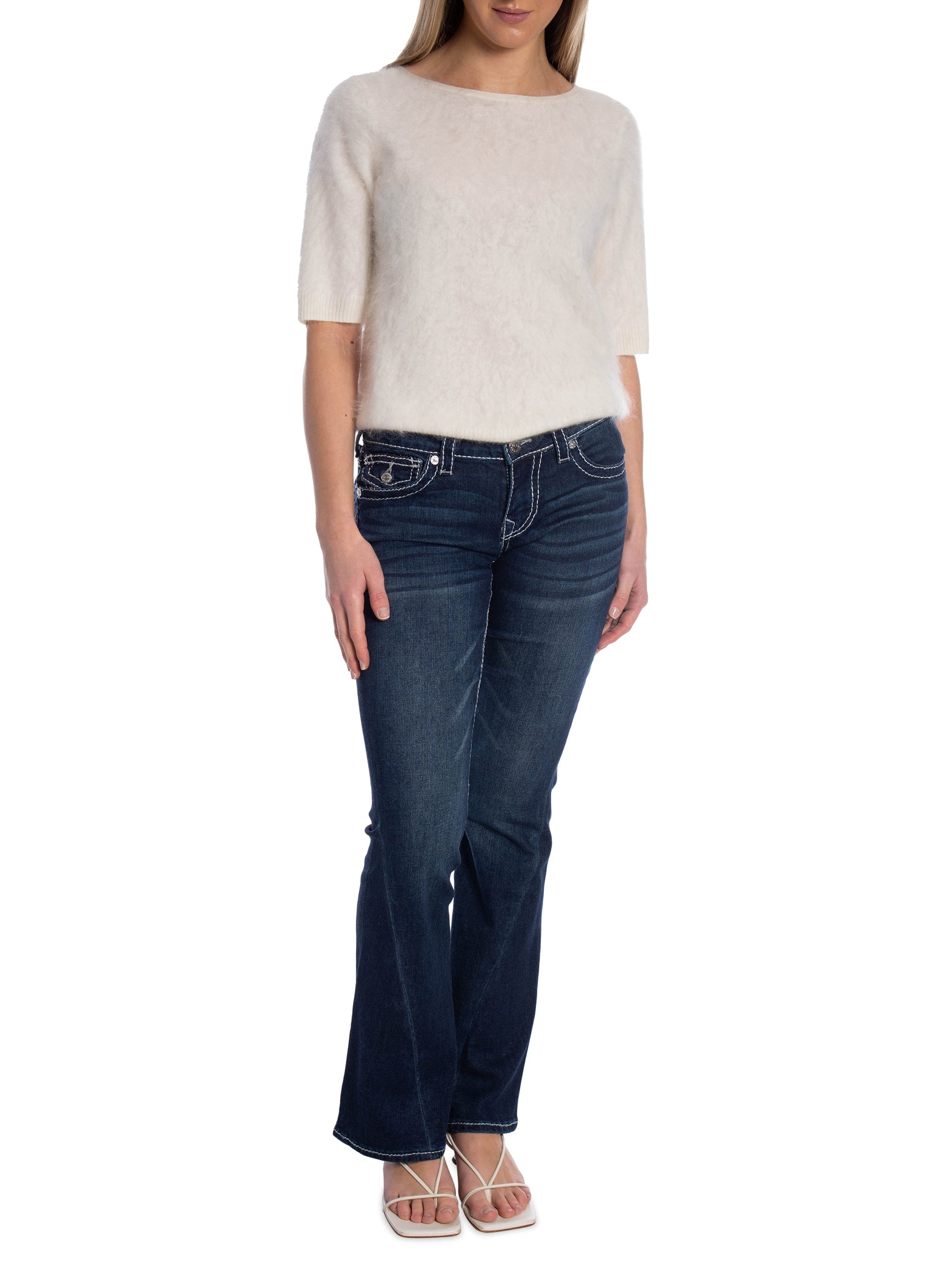 TRUE RELIGION JEANS -SELECTED BY TILDA TÖRNQVIST - JOEY FLARE BIG T FLAP STONE FOX_108660.jpg