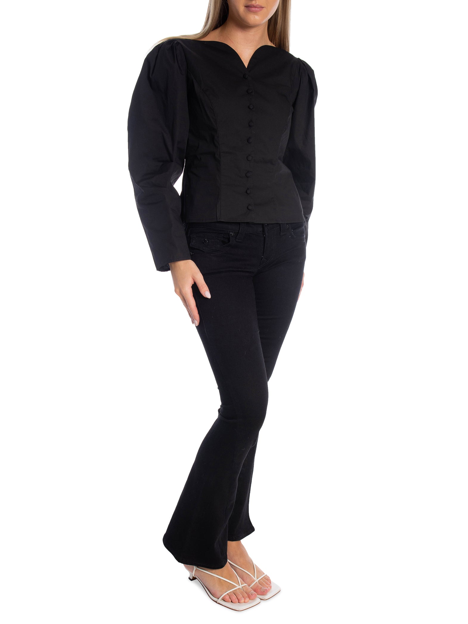 TRUE RELIGION JEANS JOEY LOW RISE BLACK _102998.jpg