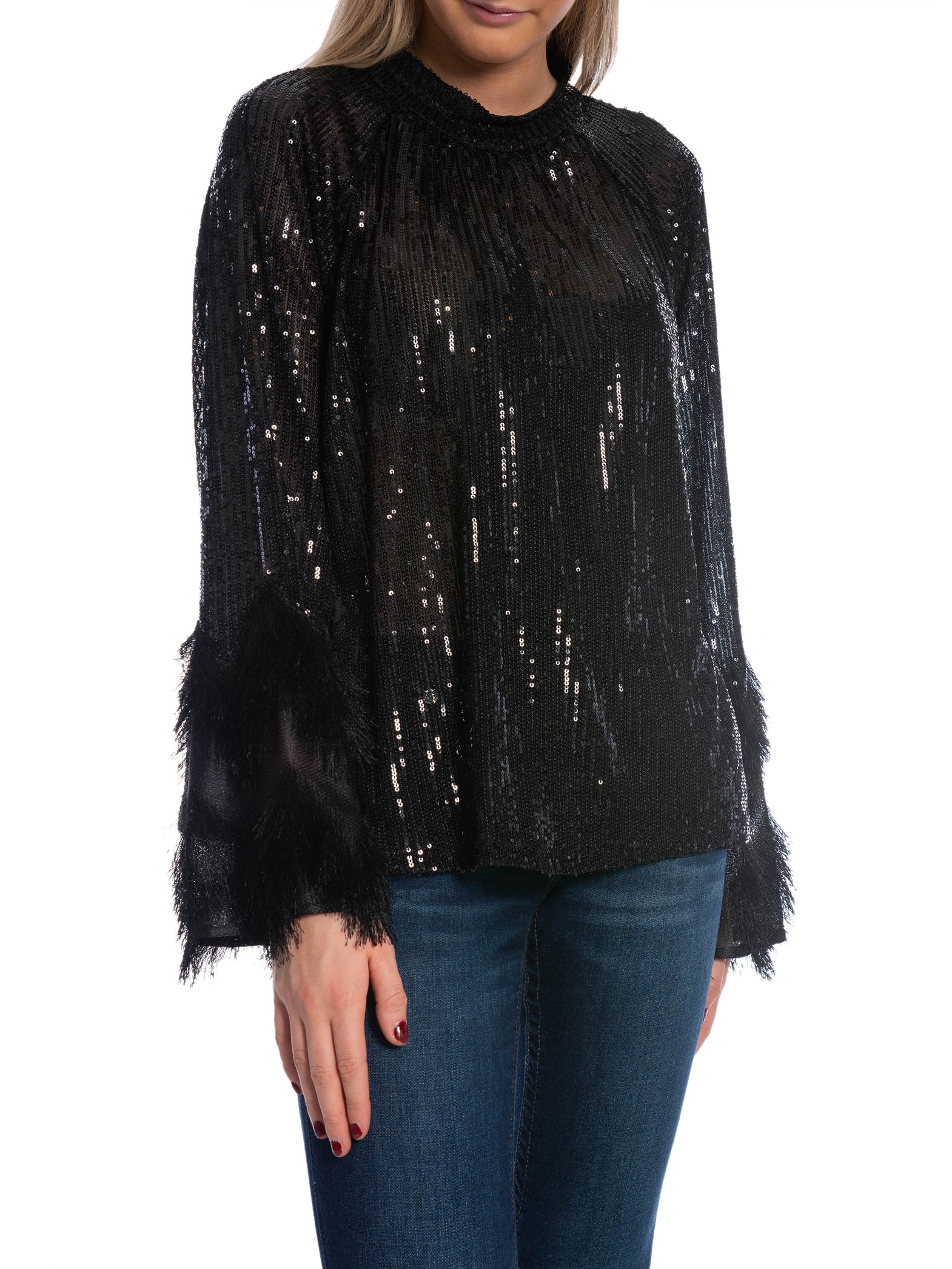 Y.A.S BLUS FLOW SEQUIN LS BLACK WITH  _94834.jpg