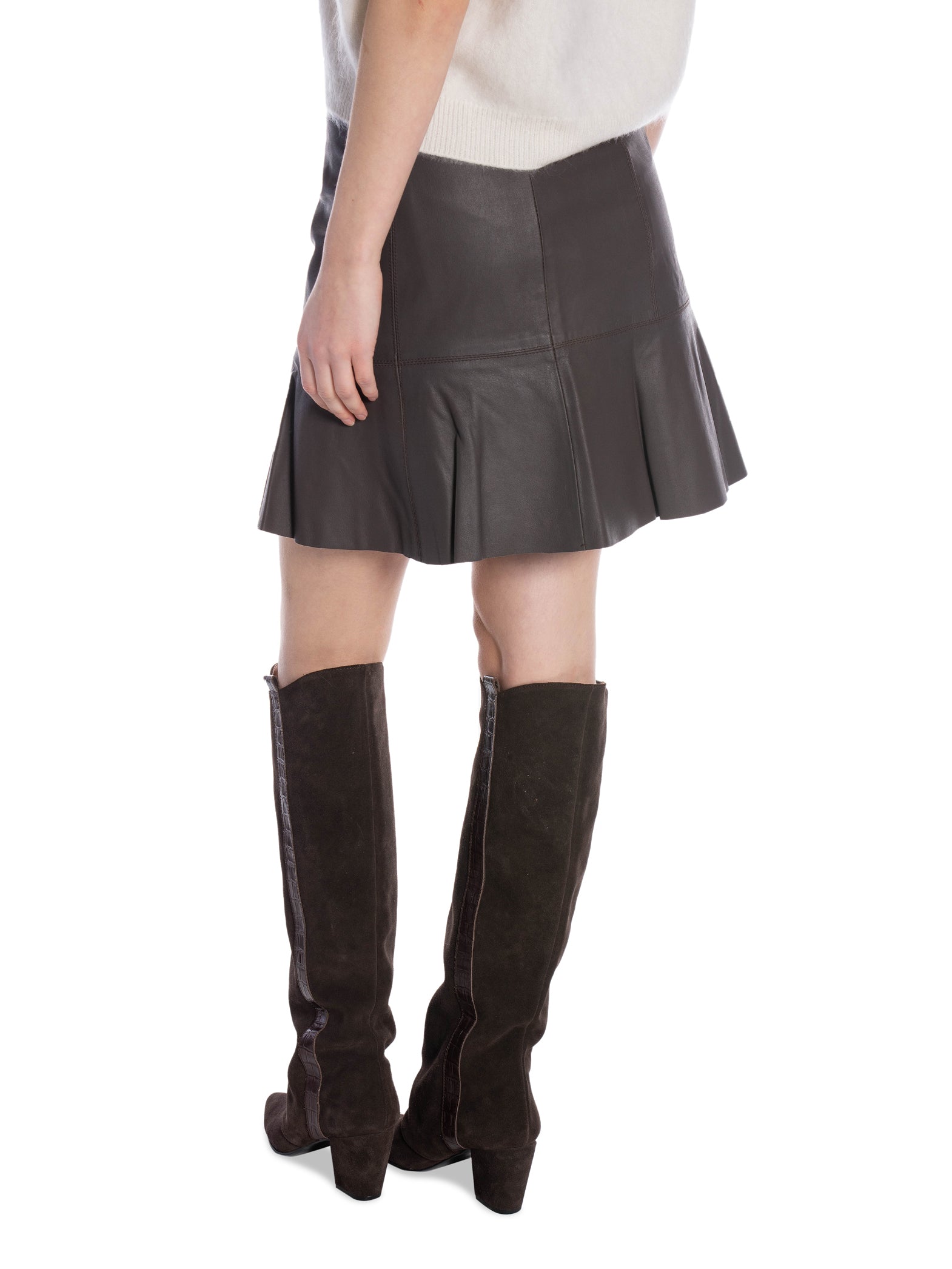 Y.A.S KJOL YASCOLLY NAPLON CHOCOLATE BROWN_104267.jpg