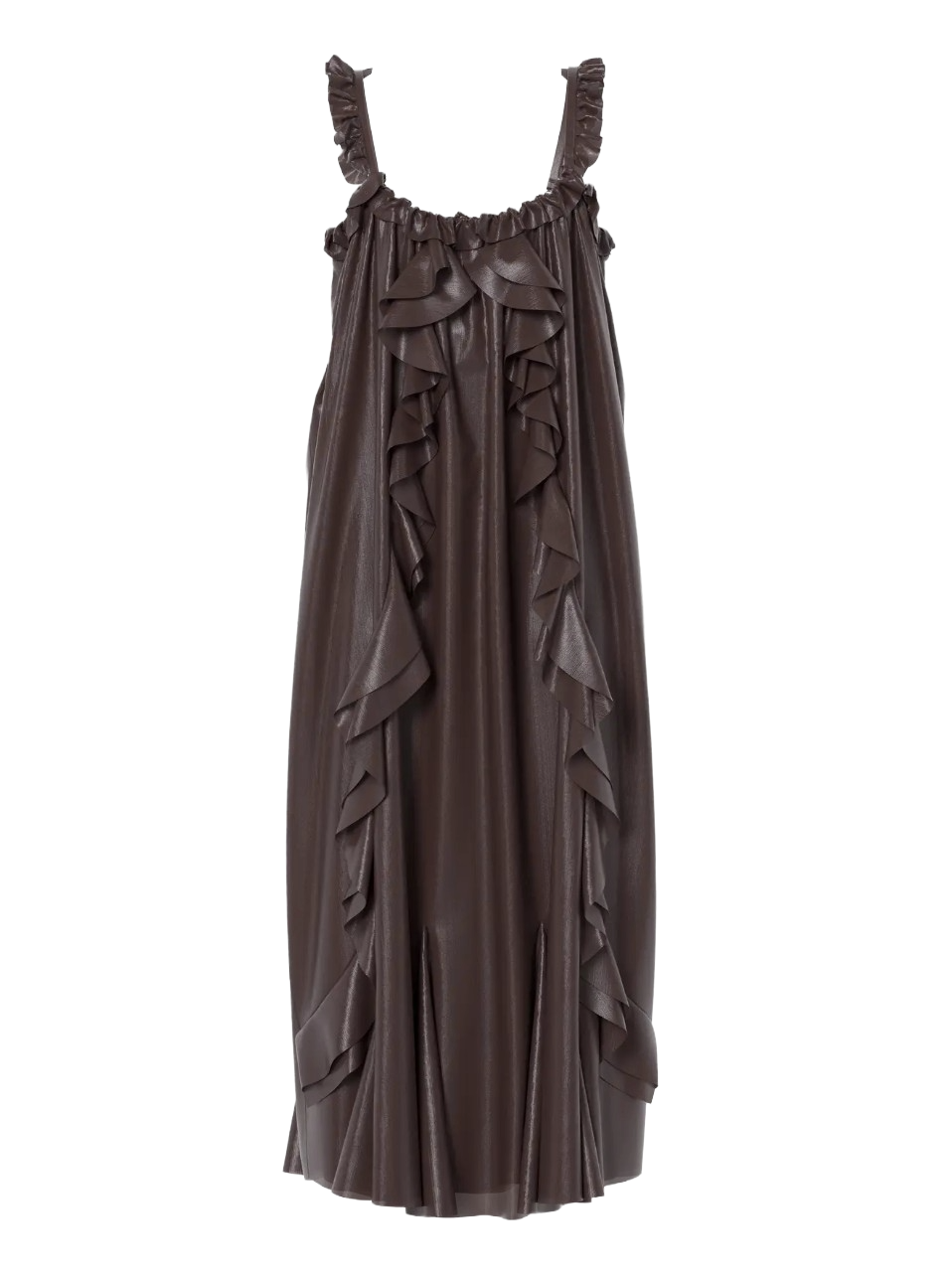 Y.A.S KLÄNNING YASCHIFFA STRAP COFFEE BEAN_110450.jpg