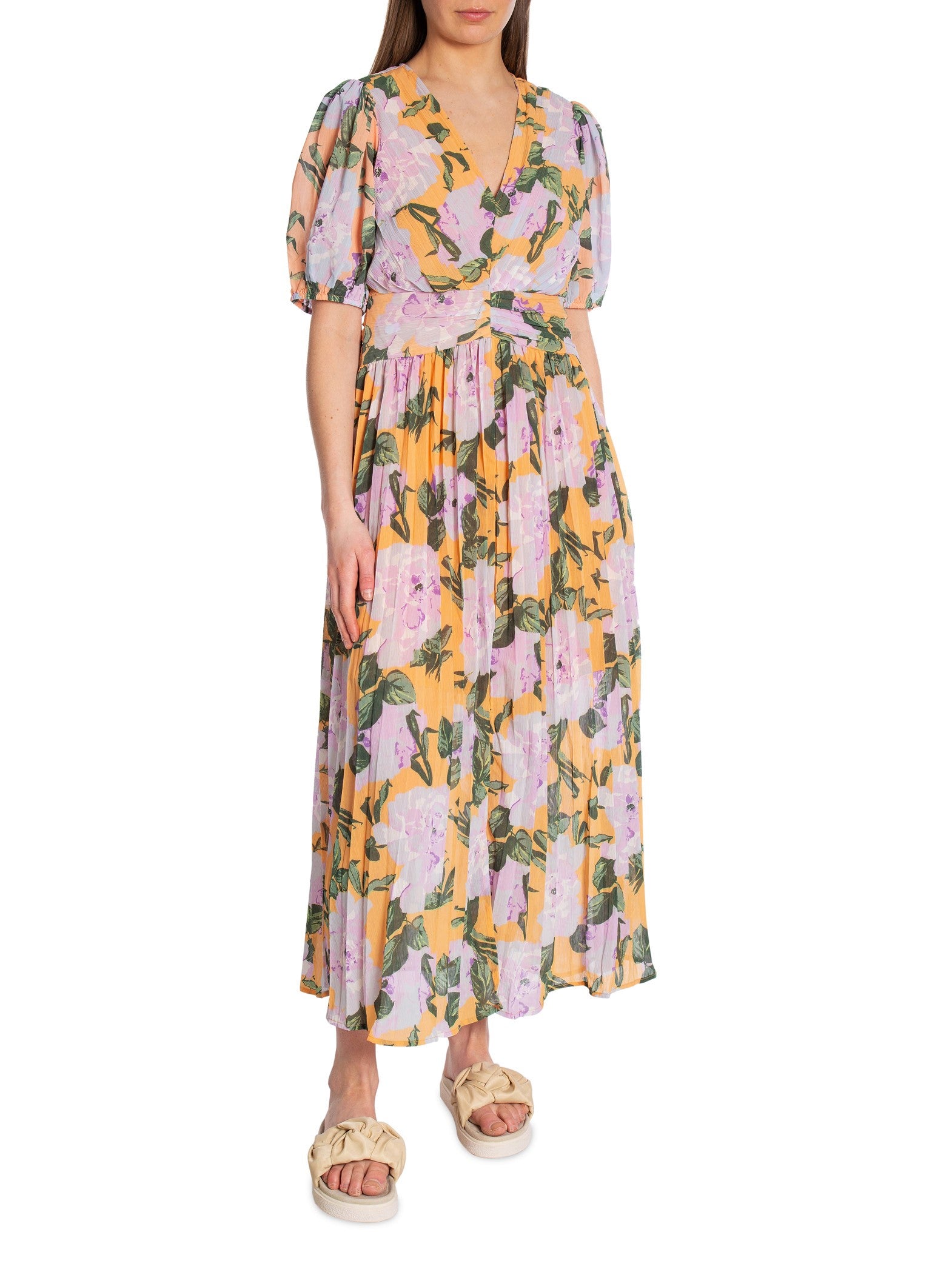 Y.A.S KLÄNNING YASPLISTA PEACH_75638.jpg