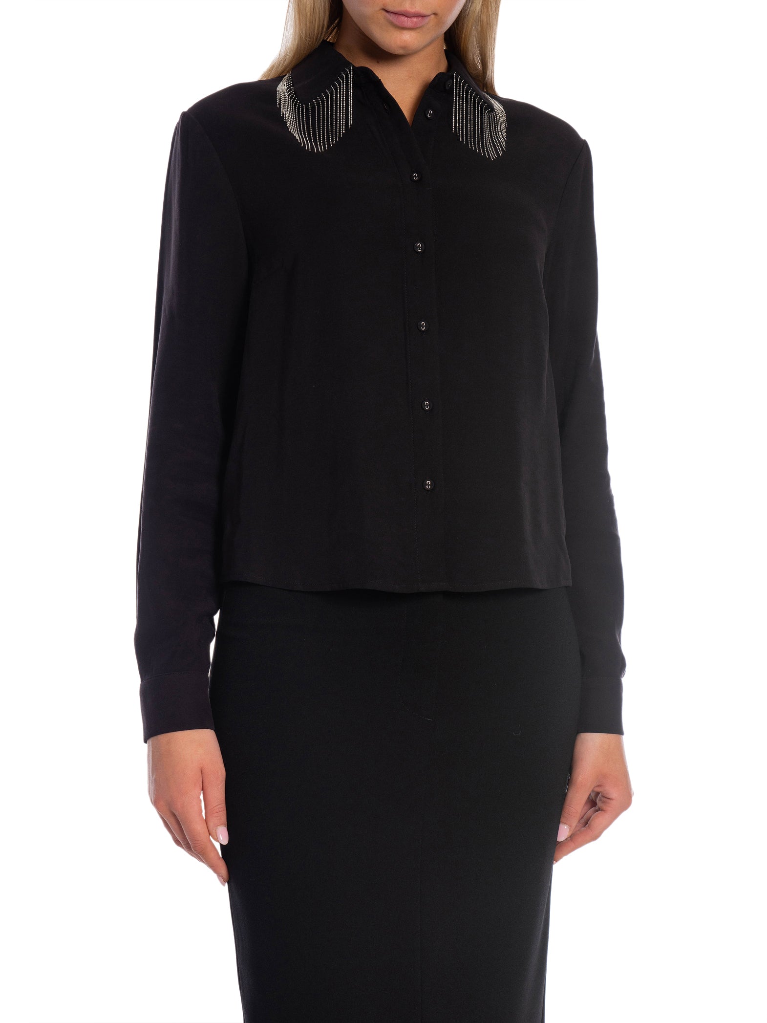 Y.A.S SKJORTA YASFRIMA FRINGE LS BLACK_89274.jpg