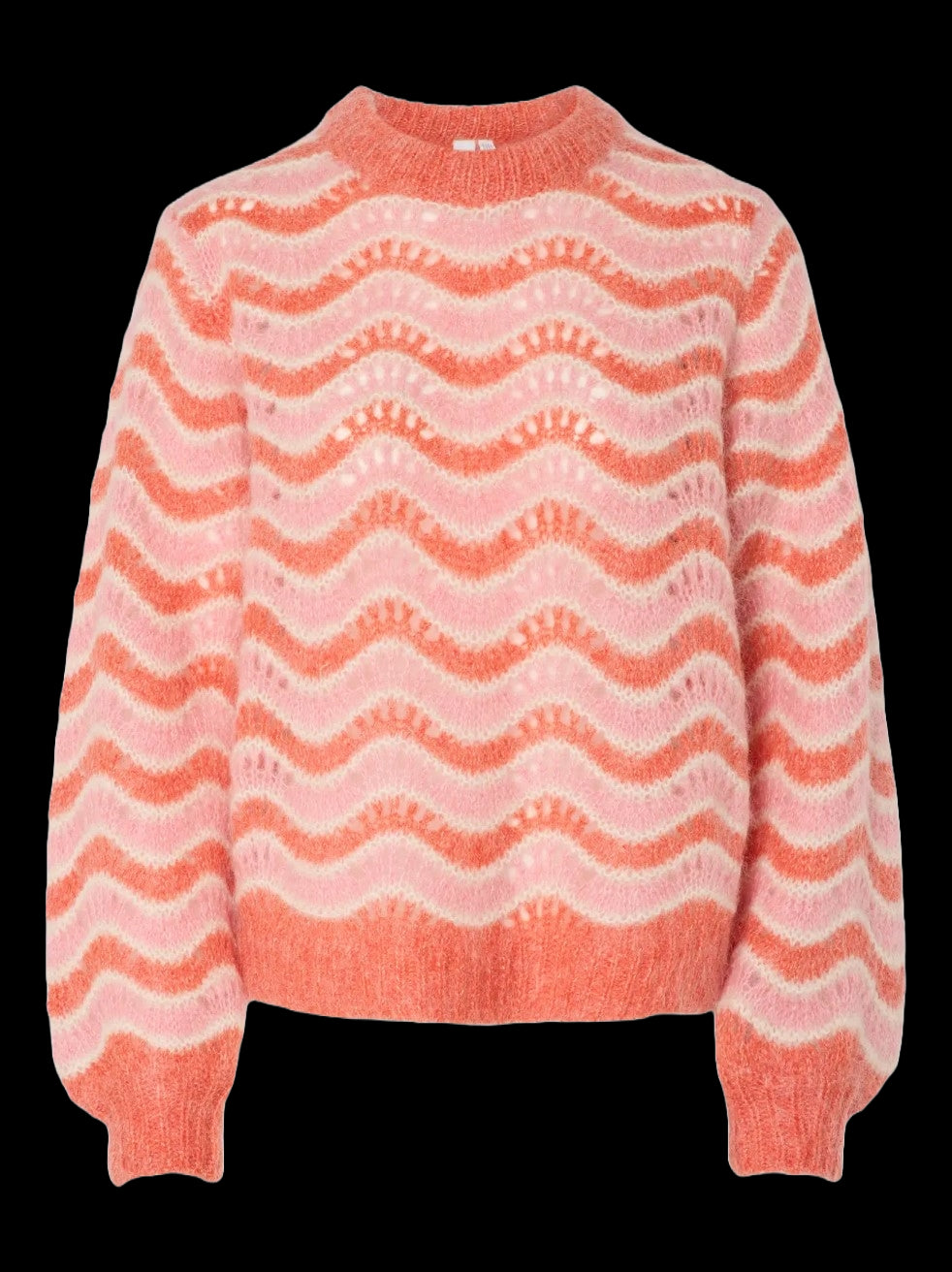 Y.A.S TRÖJA YASEMANI LS KNIT S HOT CORAL_102363.jpg