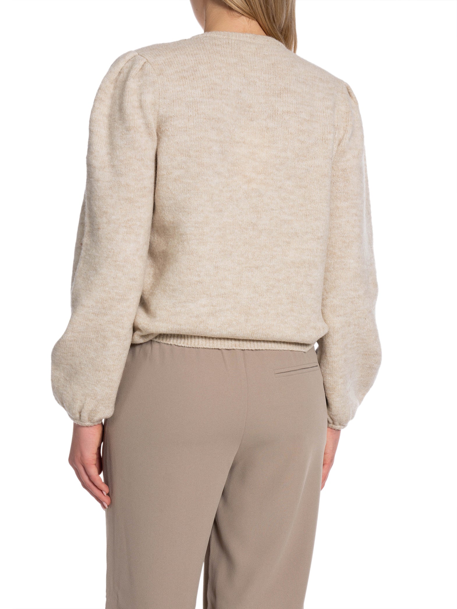Y.A.S TRÖJA YASROSEY LS KNIT PULLOVER BIRCH MELANGE_84323.jpg